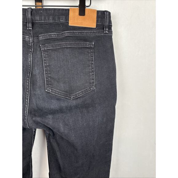 Lafayette 148 Mercer Skinny Jeans Women's 31 Washed Onyx Black Stretch Ankle - Picture 7 of 13